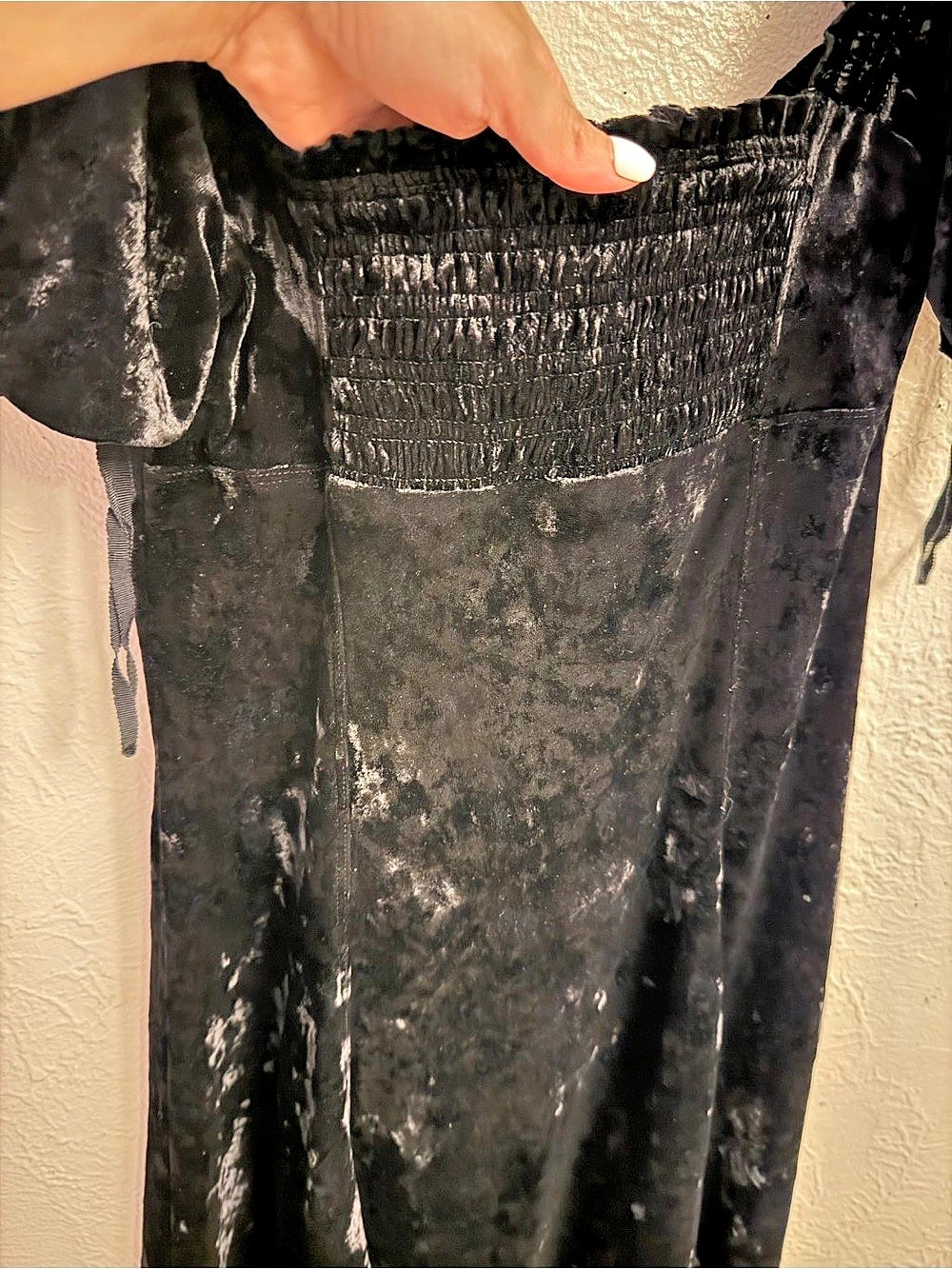 Free People Black Velvet dress Size XS - Picture 7 of 11